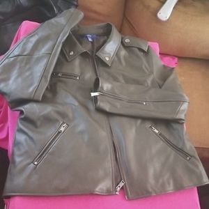$12 add on - Army Green Moto jacket